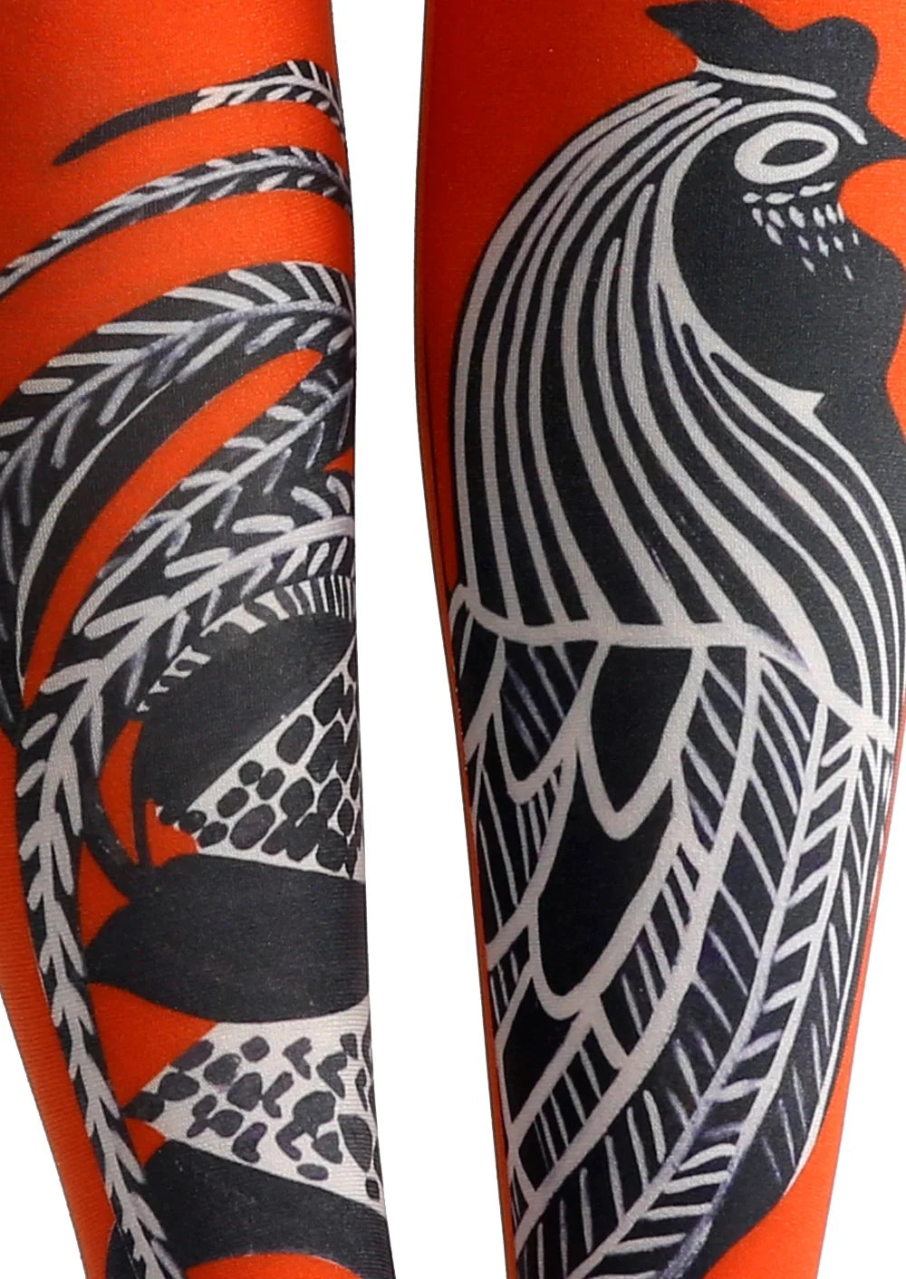 Women Pop Art Retro Throwback Graphic Print Tights Pantyhose