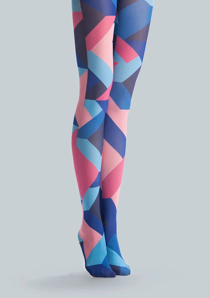 Women Pop Art Opulent Print Fashion Graphic Tights Pantyhose
