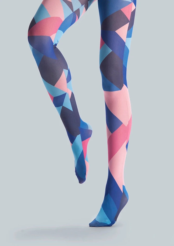 Women Pop Art Opulent Print Fashion Graphic Tights Pantyhose