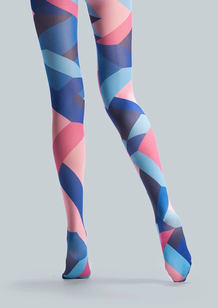 Women Pop Art Opulent Print Fashion Graphic Tights Pantyhose