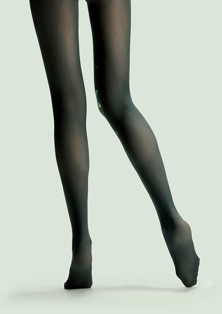 Forest Print Tights Hosiery Pantyhose