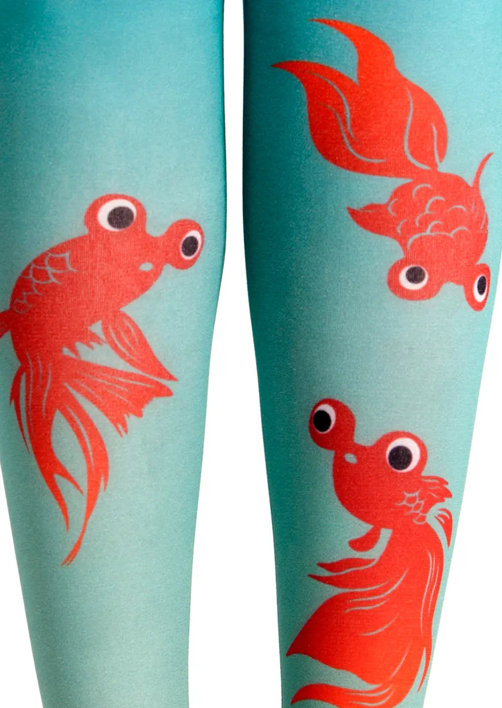 Women Versatile Goldfish Animal Print Art Tights Pantyhose