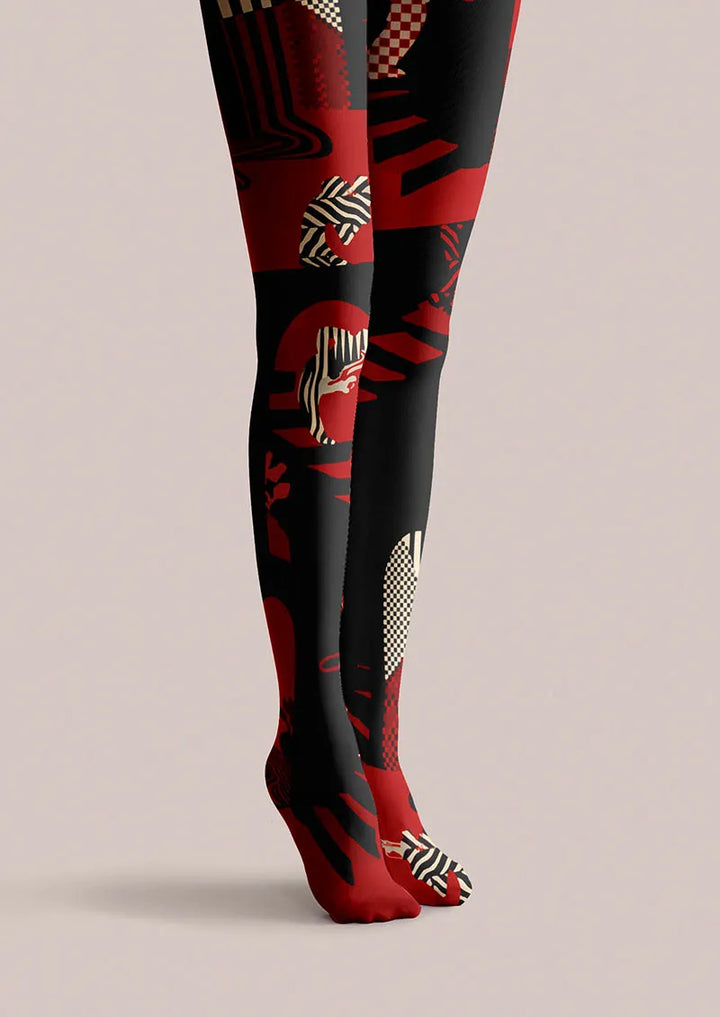 Musical elements Rock Lines Tights Hosiery Pantyhose