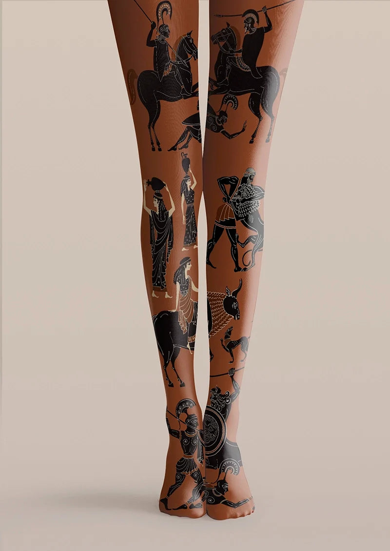 Women Achilles Call Graphic Print Tights and Hosiery Pantyhose