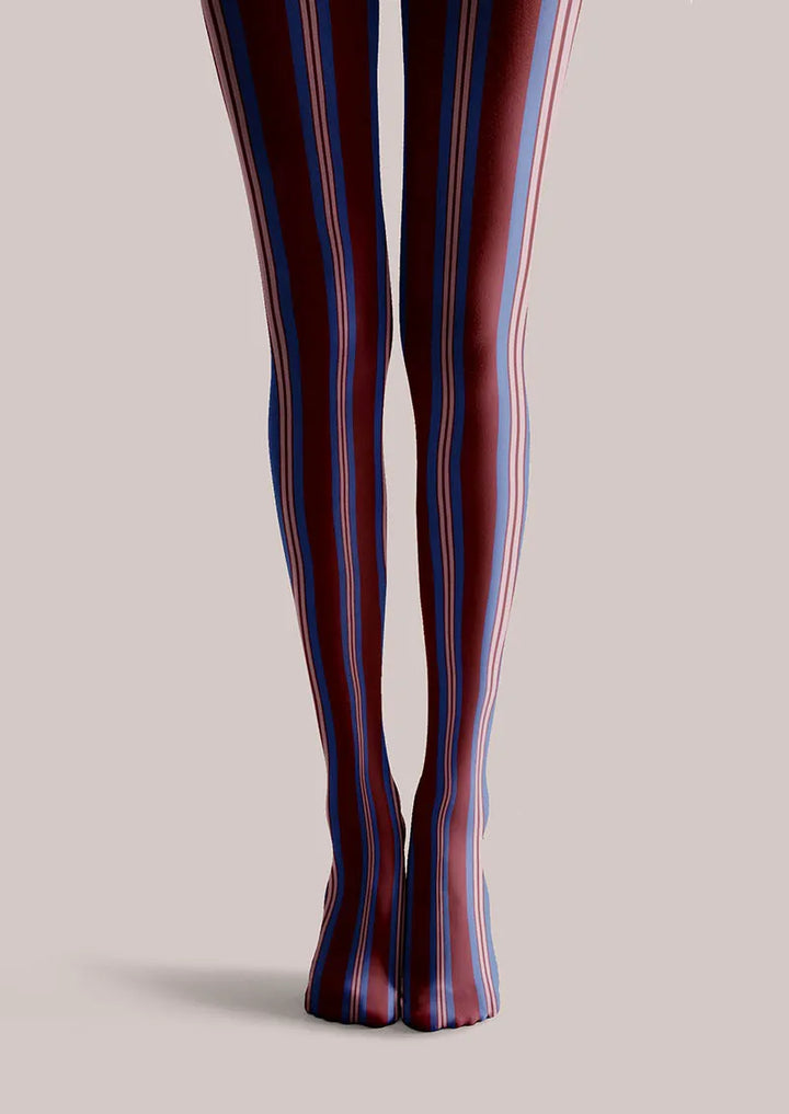 Women Geometric Art Vintage Groove Tights Hosiery Pantyhose