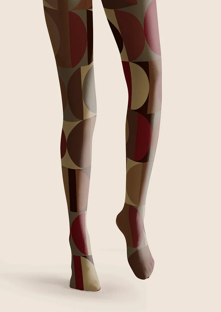 Women Warm Arc Graphic Pattern Tights and Hosiery Pantyhose