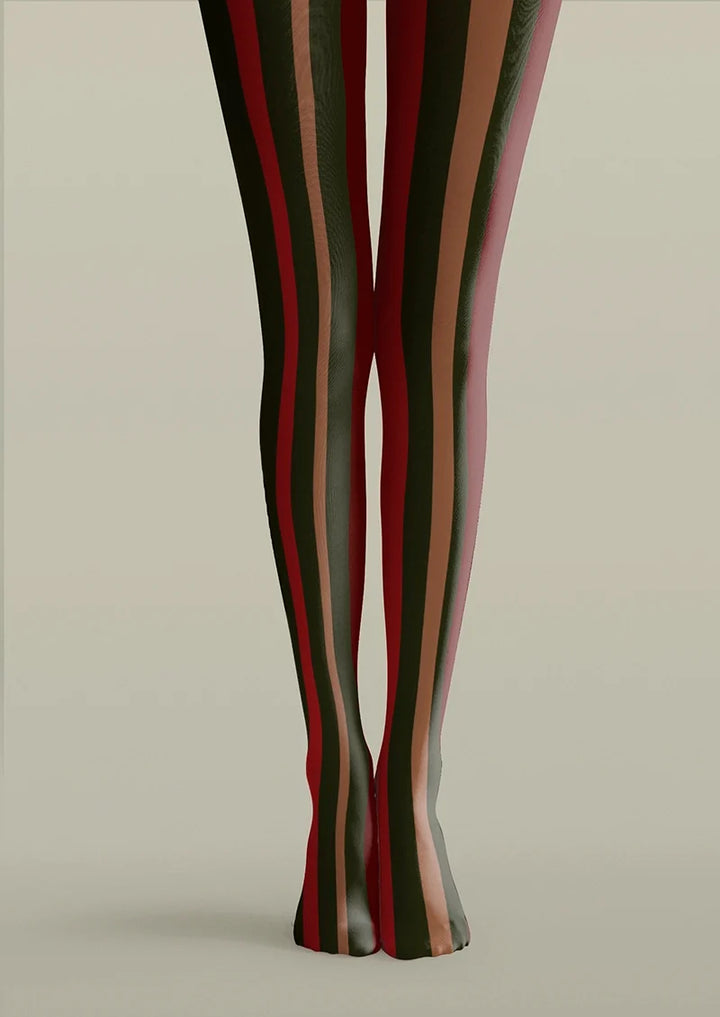 Christmas deep color stripes Tights Hosiery Pantyhose