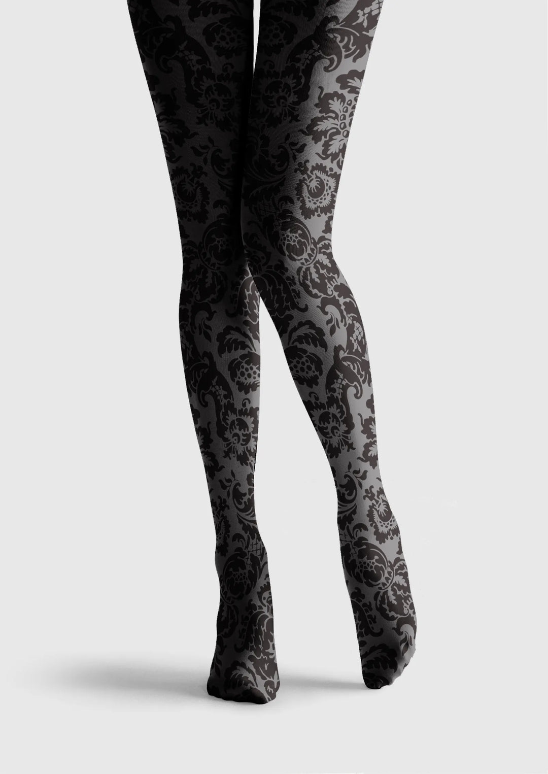 Women Baroque Bloom Noir Lace Tights and Hosiery Pantyhose