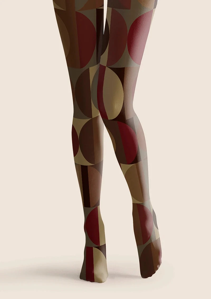 Women Warm Arc Graphic Pattern Tights and Hosiery Pantyhose