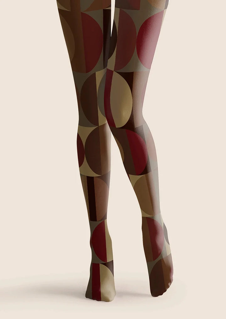 Women Warm Arc Graphic Pattern Tights and Hosiery Pantyhose