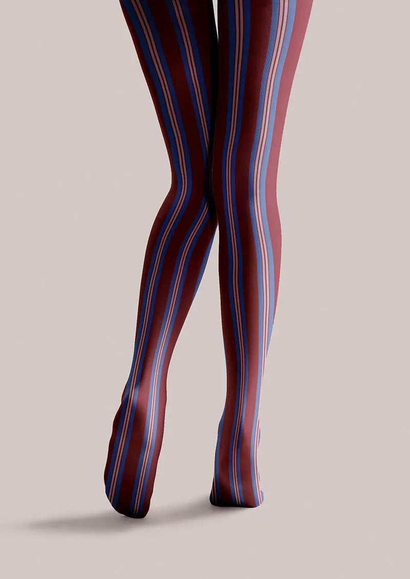 Women Geometric Art Vintage Groove Tights Hosiery Pantyhose
