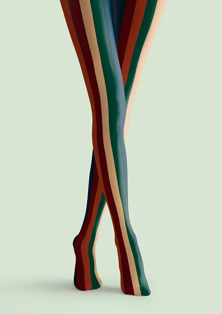 Christmas color scheme stripes Tights Hosiery Pantyhose