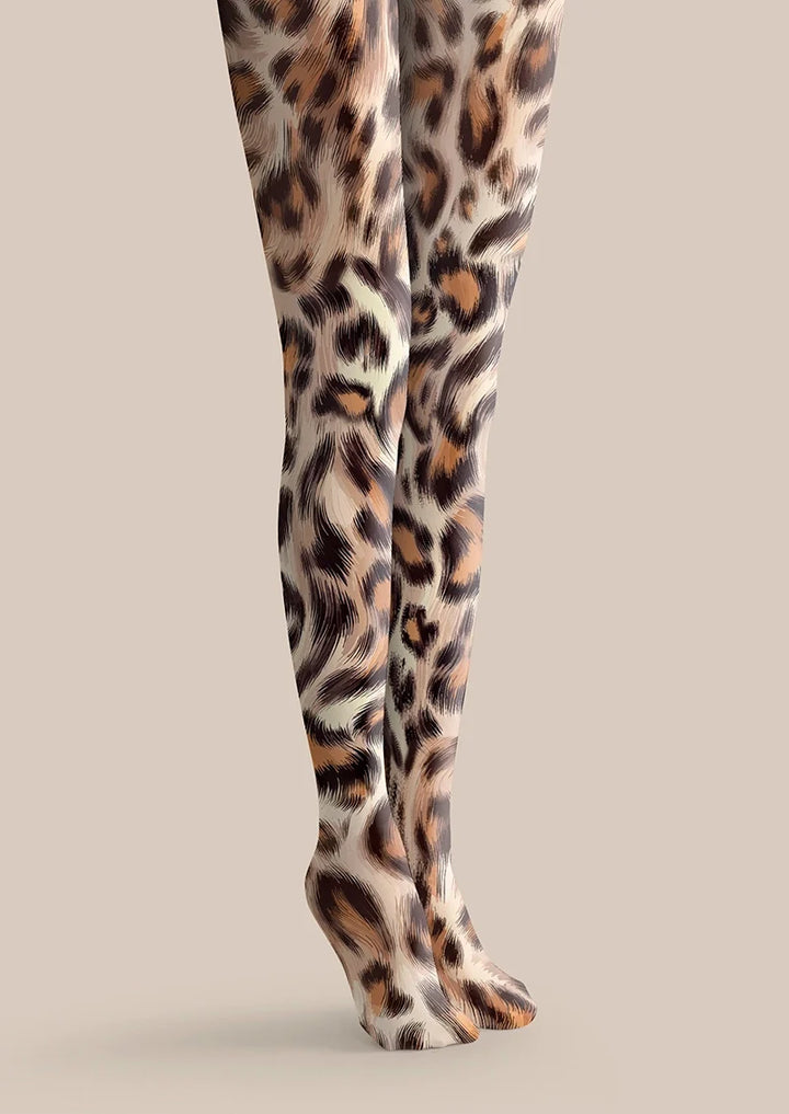 Women Blazing Leopard Animal Print Graphic Tights Pantyhose