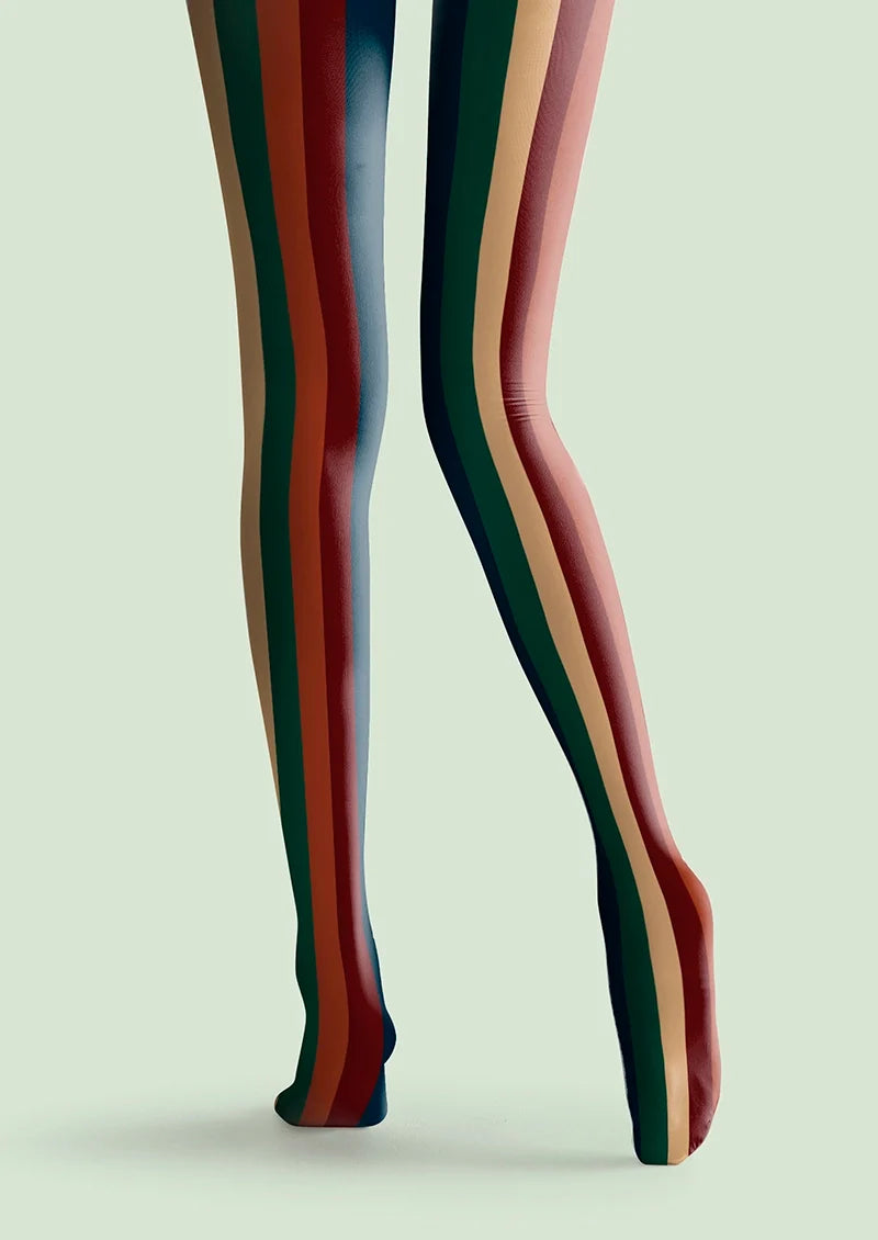 Christmas color scheme stripes Tights Hosiery Pantyhose