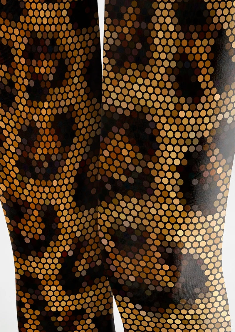 Women Neon Hunt Leopard Cheetah Animal Print Tights Pantyhose