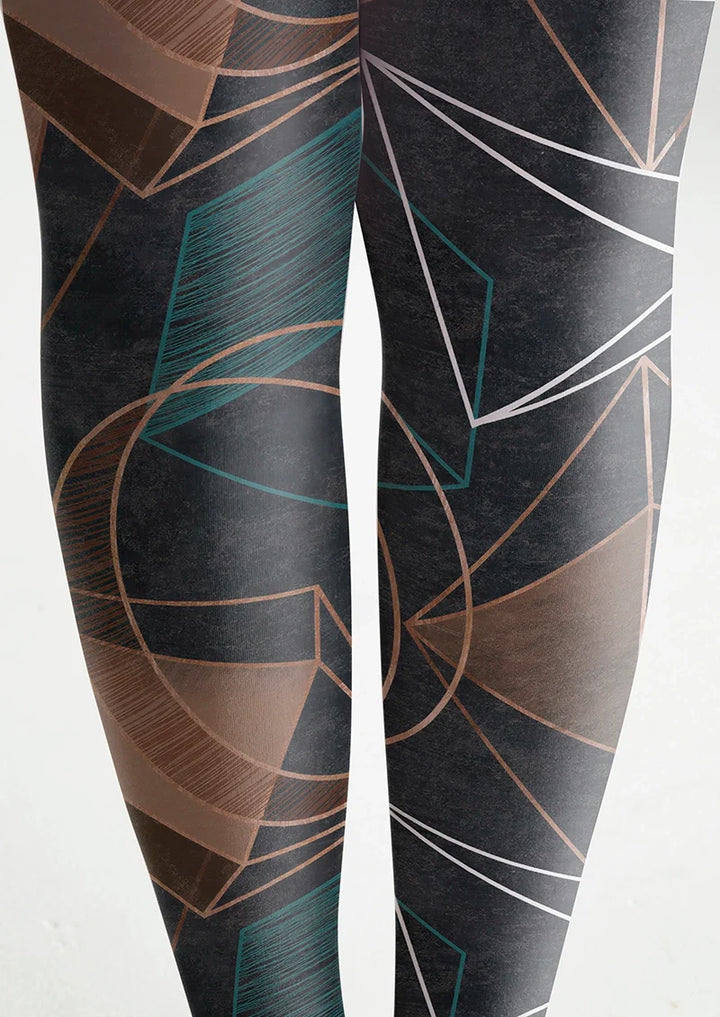 Women Linear Variations Printed Tights and Hosiery Pantyhose