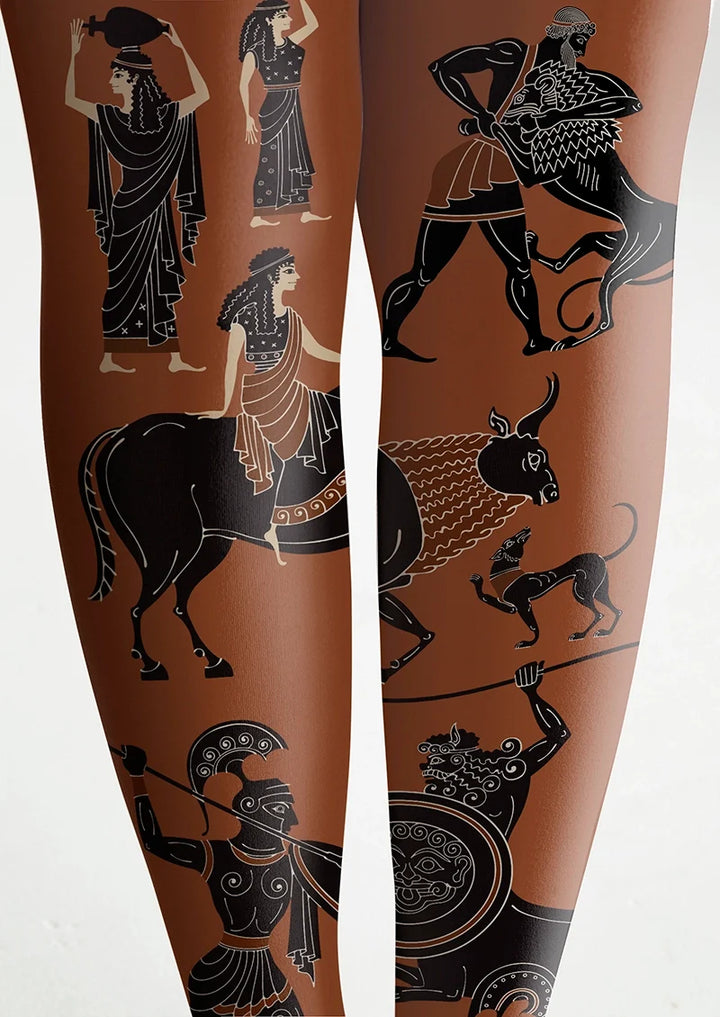Women Achilles Call Graphic Print Tights and Hosiery Pantyhose