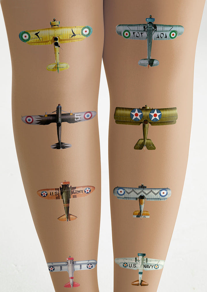 Women Retro Wingspan Graphic Print Tights and Hosiery Pantyhose