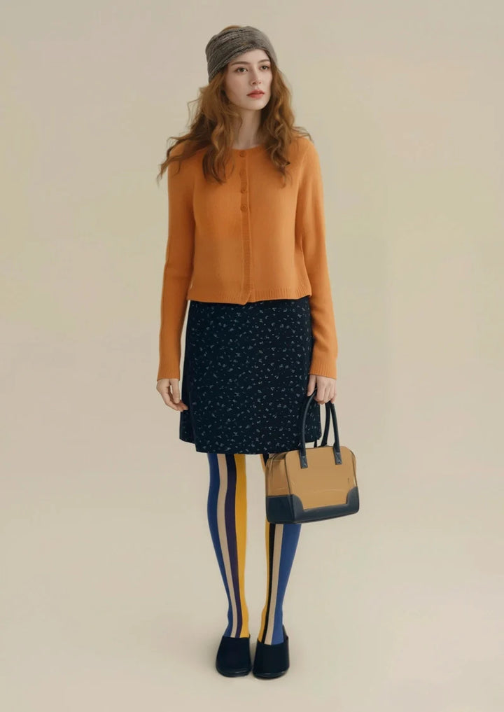 Women Modern Retro Striped Printed Tights Hosiery Pantyhose