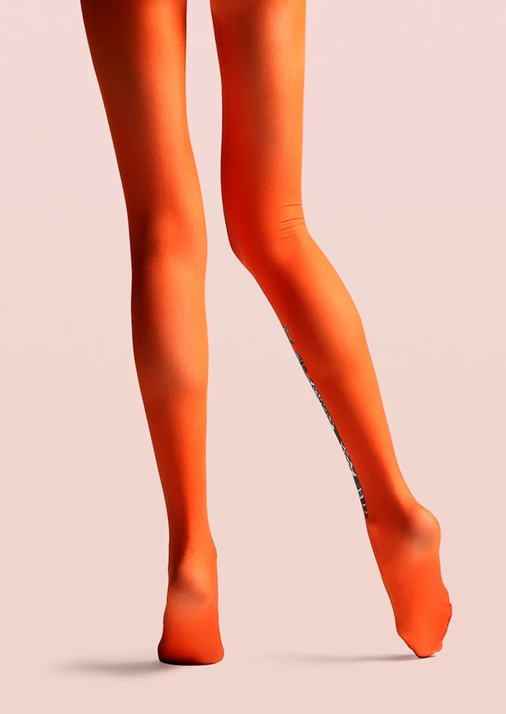 Women Pop Art Retro Throwback Graphic Print Tights Pantyhose