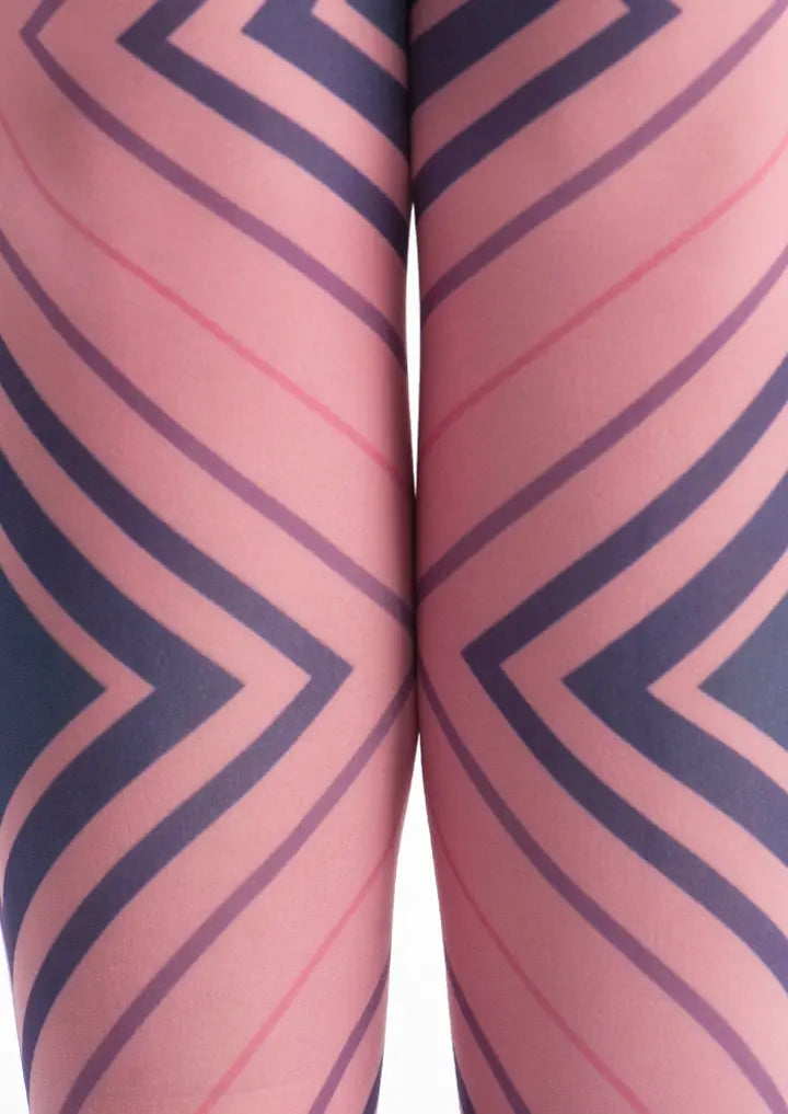 Women Avant-Garde Pop Art Printed Graphic Tights Pantyhose