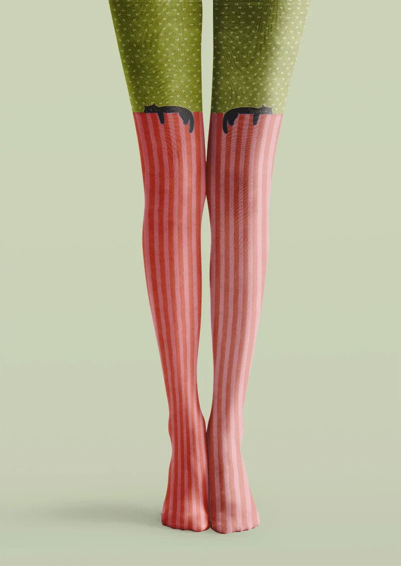 Women Rosy Stride Graphic Print Tights and Hosiery Pantyhose