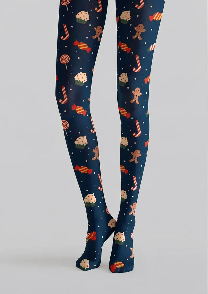 Candy Cane Fairytale Tights Hosiery Pantyhose
