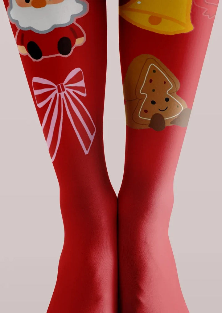 Festive Icon Graphic Tights Hosiery Pantyhose