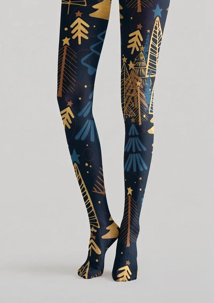 Aurora Christmas Night Tights Hosiery Pantyhose