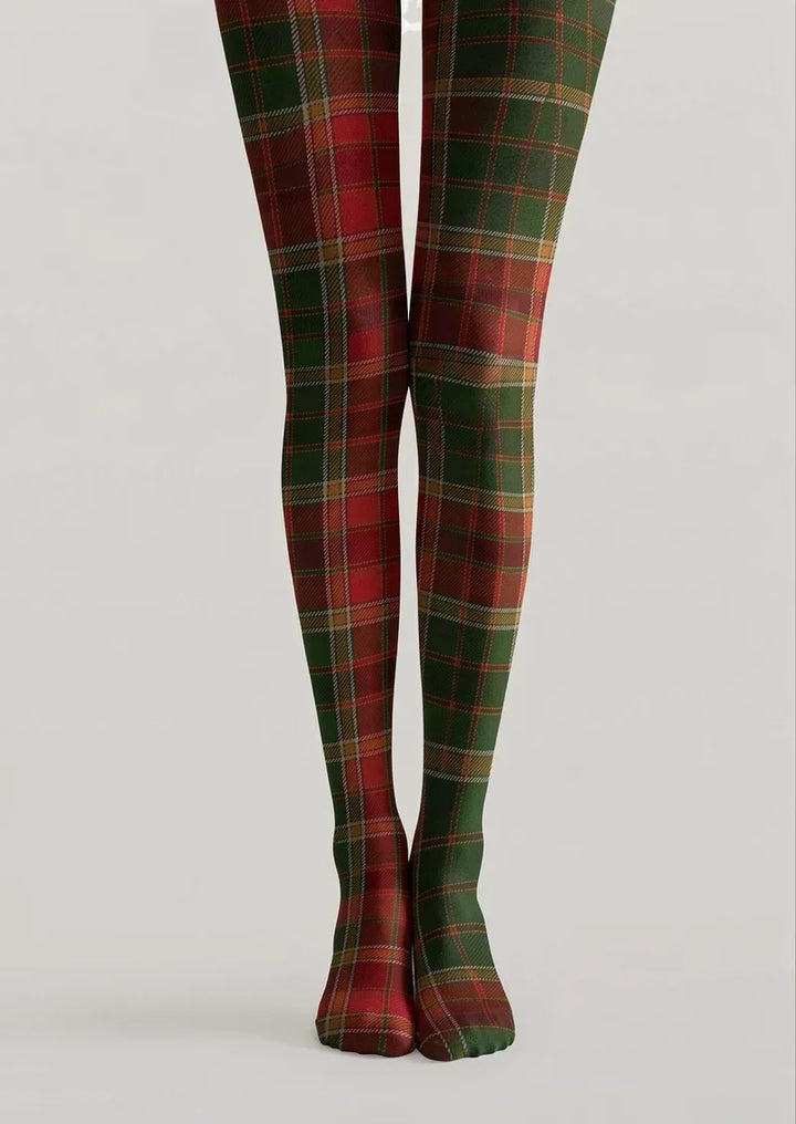 Classic Tartan Christmas Tights Hosiery Pantyhose
