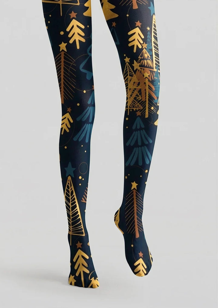 Aurora Christmas Night Tights Hosiery Pantyhose