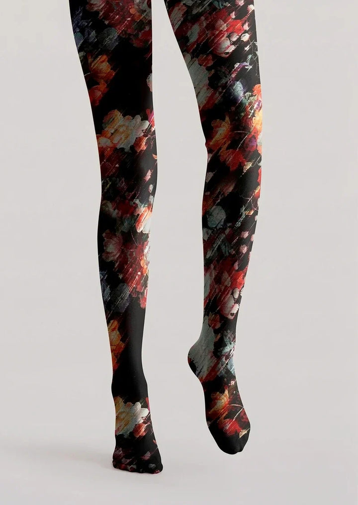 Wine Rose Tights Hosiery Pantyhose