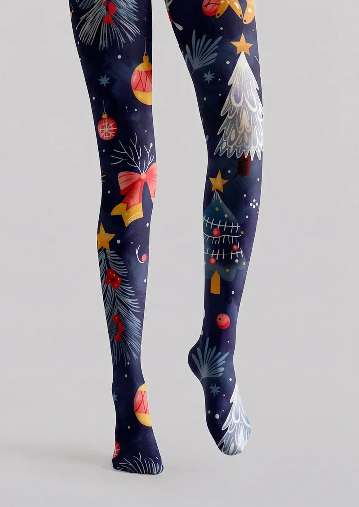 Blue Dream Christmas Tights Hosiery Pantyhose