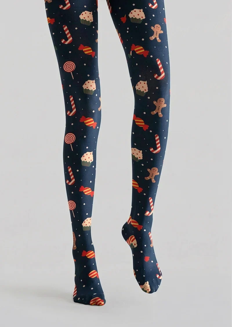 Candy Cane Fairytale Tights Hosiery Pantyhose