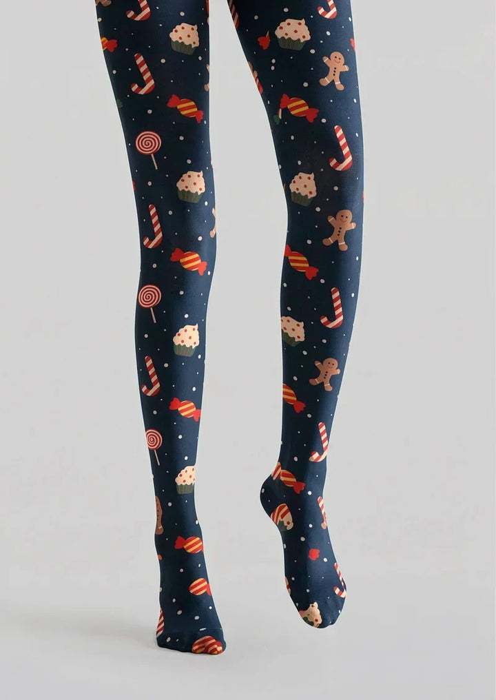 Candy Cane Fairytale Tights Hosiery Pantyhose