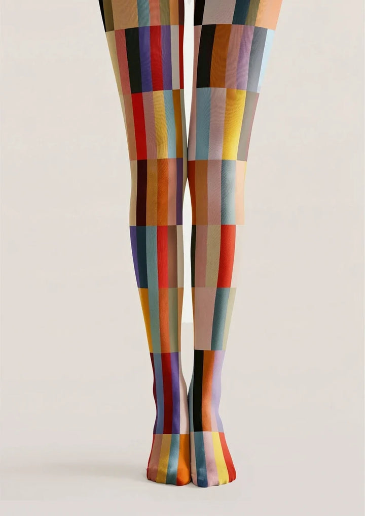 Morandi Bright Color Matrix Tights Hosiery Pantyhose