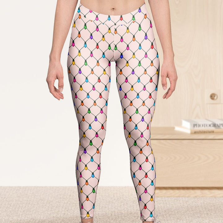 Funny Christmas Outfits, Fishnet Tights Xmas - Personalized Leggings