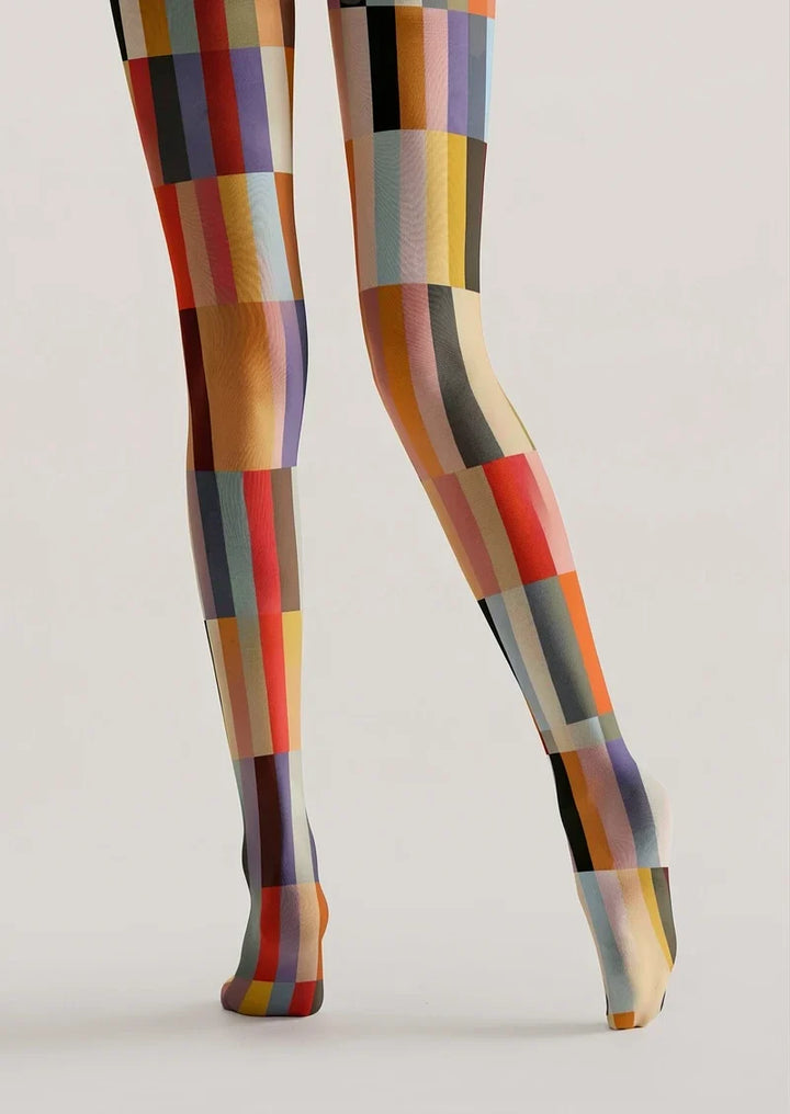 Morandi Bright Color Matrix Tights Hosiery Pantyhose