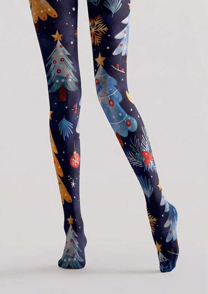 Blue Dream Christmas Tights Hosiery Pantyhose
