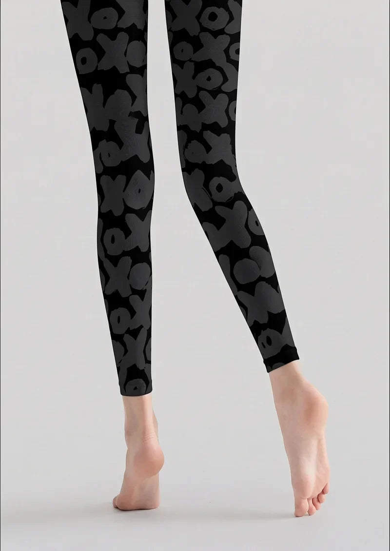 Valentine's Day Heartbeat Footless Tights Hosiery Pantyhose