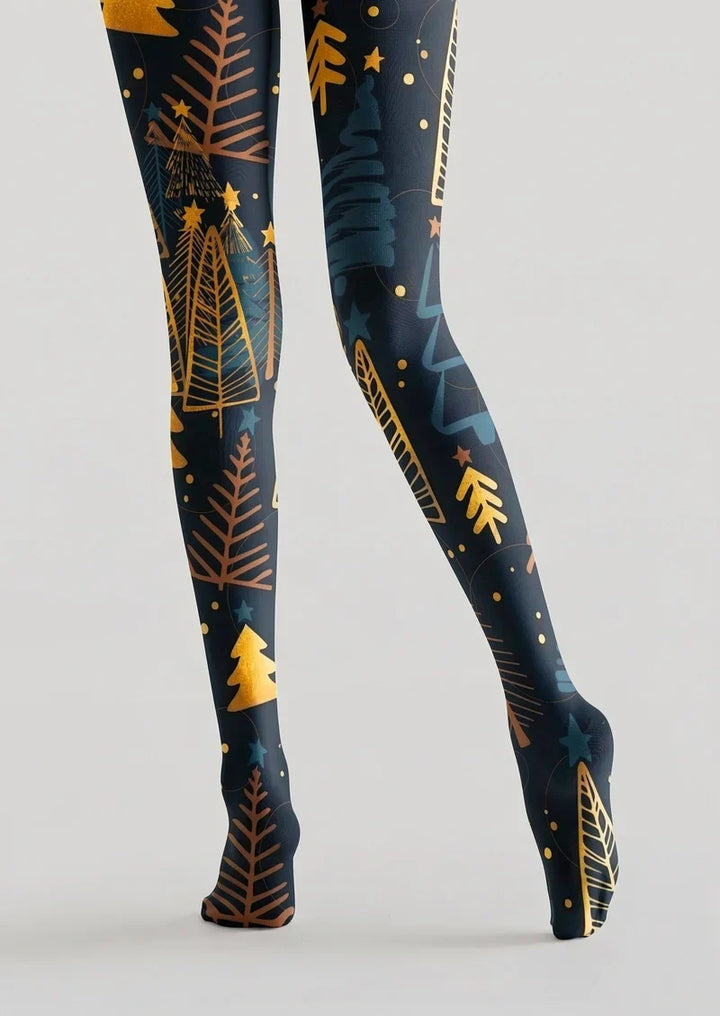 Aurora Christmas Night Tights Hosiery Pantyhose