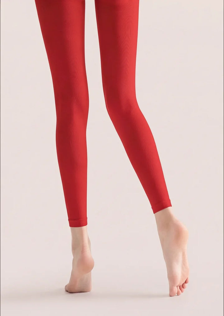 Scarlet Cheetah Footless Tights Hosiery Pantyhose