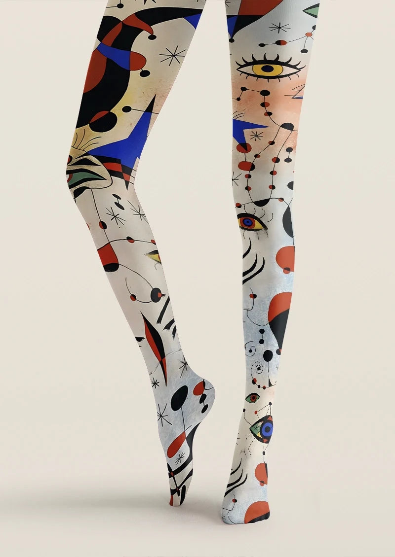 Mystic Eye Symbol Tights Hosiery Pantyhose