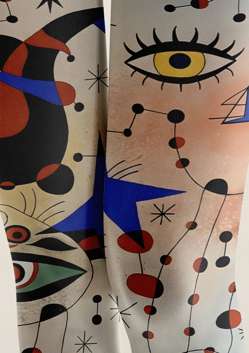 Mystic Eye Symbol Tights Hosiery Pantyhose
