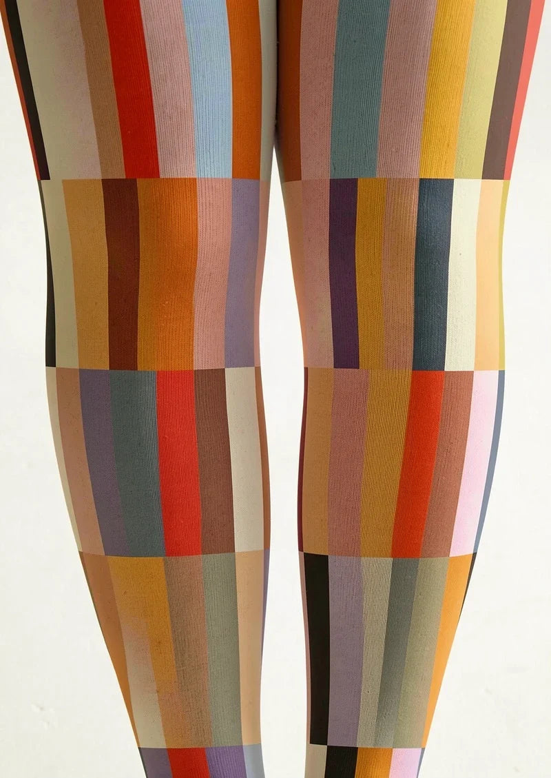 Morandi Bright Color Matrix Tights Hosiery Pantyhose