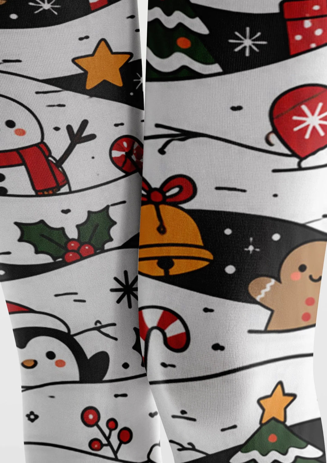 Christmas Snowscape Tights Hosiery Pantyhose