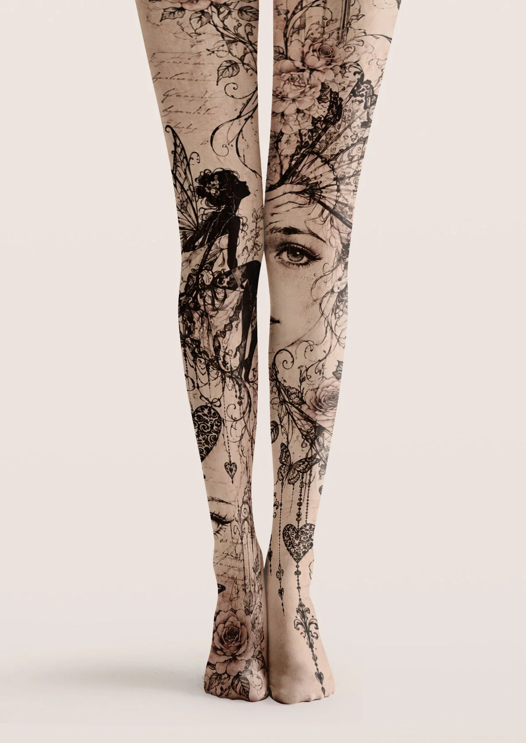 Women Secret Of The Butterfly Print Tights Hosiery Pantyhose