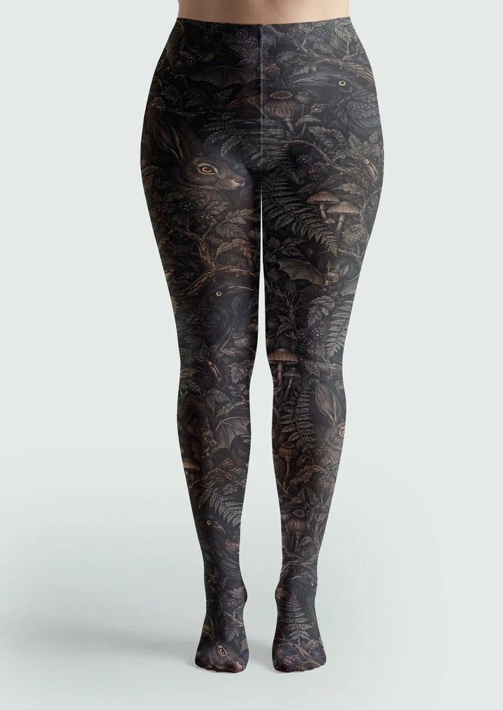 Dark Forest Tights Hosiery Pantyhose