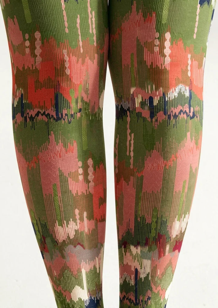 Forest Oil Painting Tights Hosiery Pantyhose