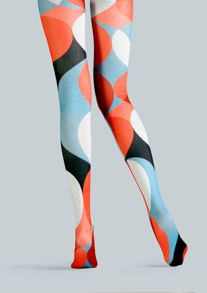 Women Pop Art Decorative Graphic Print Tights Pantyhose